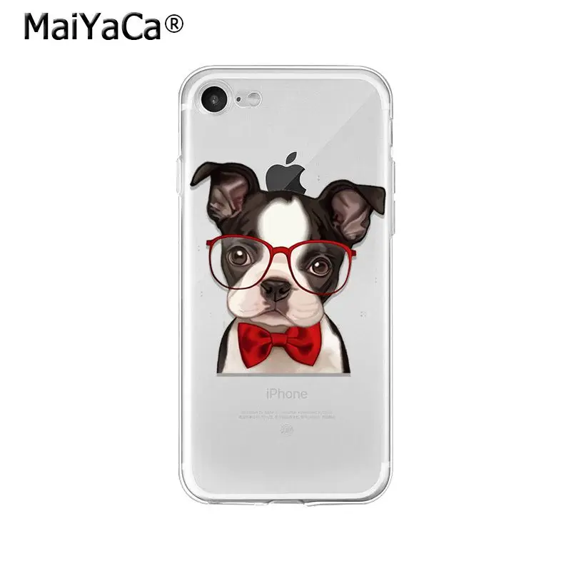 Мягкий чехол для телефона MaiYaCa Pet Dog puppy TPU высокого качества iPhone X XS MAX 6 6s 7 7plus 8 8Plus 5 5S