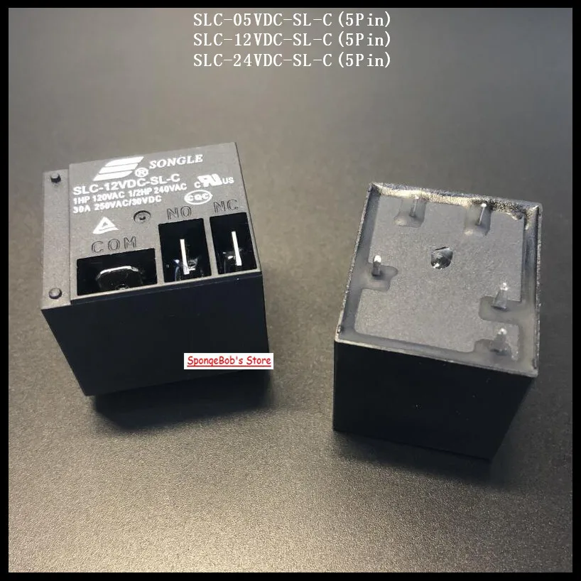 Реле мощности 5 контактов В 12 24 30 А T91 2 шт./лот SLC-05VDC-SL-C / SLC-12VDC-SL-C SLC-24VDC-SL-C |