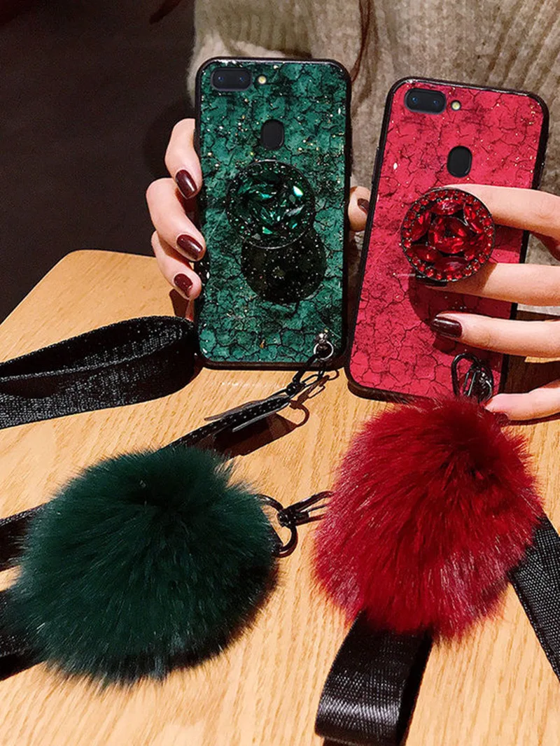 Роскошный стильный чехол для OPPO R17 R11 R11S R9S Plus R15 Dream 3D Crystal Airbag кронштейн ТПУ Oppo K1 R15X