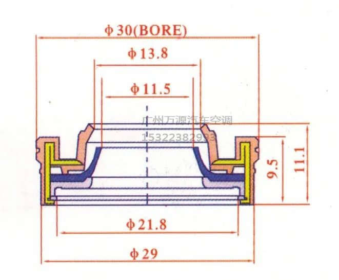 5 шт. детали для автомобильного кондиционера Denso 7SBU16 R134a|seal shaft|seal compressorseal car |