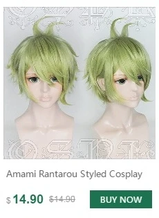 Amami Rantarou стиль косплей парик игра Danganronpa V3: Killing Harmony Cos волосы парики+ парик шапка