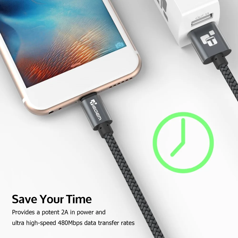 50 упаковок USB Type C кабель TIEGEM Type-C Быстрая зарядка USB-C для передачи данных Samsung Galaxy S8