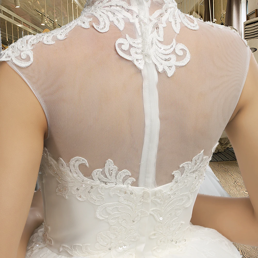 SL-040 Лидер продаж Свадебное платье принцессы с аппликацией из кристаллов цвета