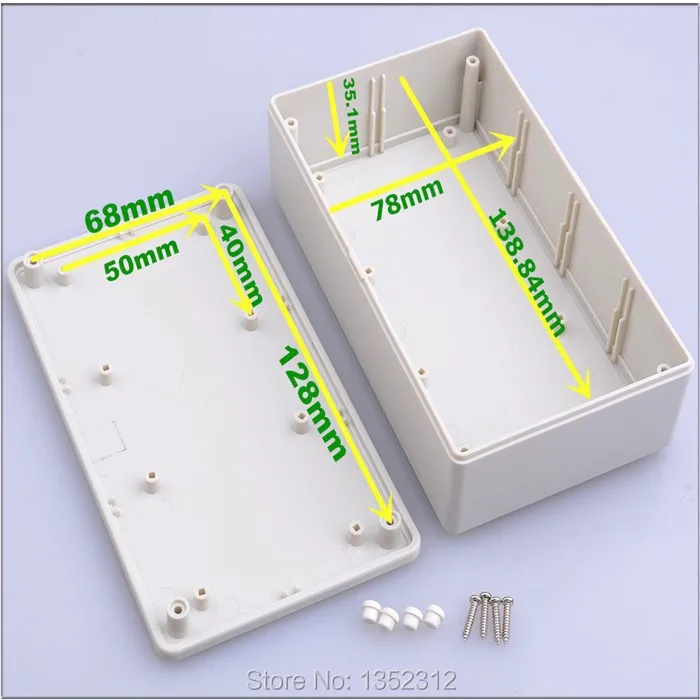 Free shipping One pcs 145*85*40mm housing DIY plastic junction box enclosure for electronic desktop project case | Инструменты