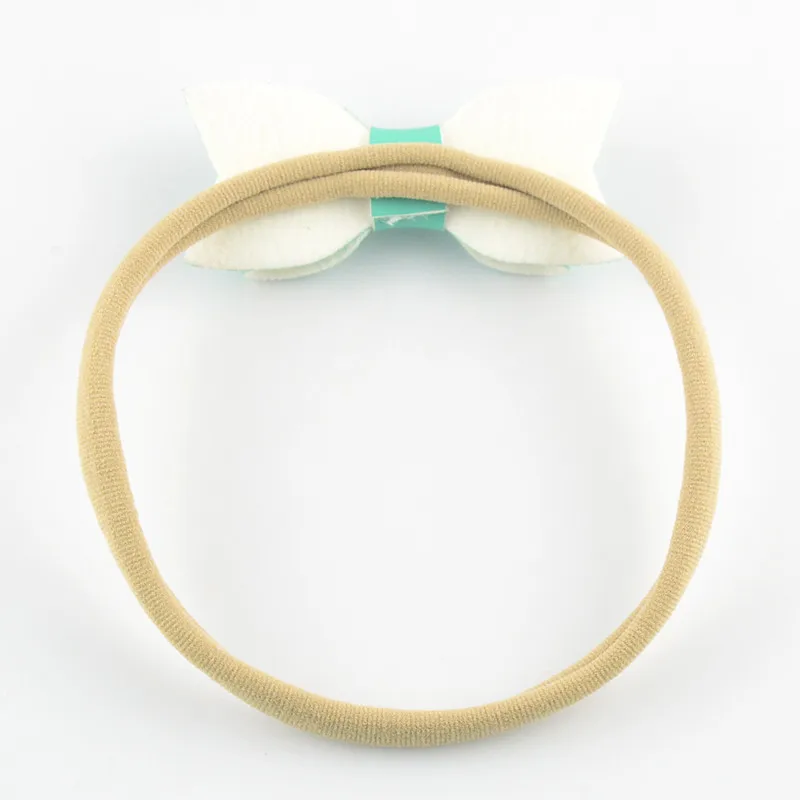 Повязка на голову из мягкой синтетической кожи с бантом 40 шт./лот |