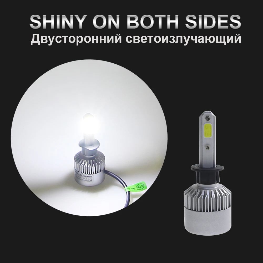 KEIN H7 H4 H11 H8 H1 H3 72w фары для 9005 9006 HB3 HB4 H10 Автомобильные светодиодные фары 8000Lm авто фары 6500 к Противотуманные фары лампы автомобиля внешние огни
