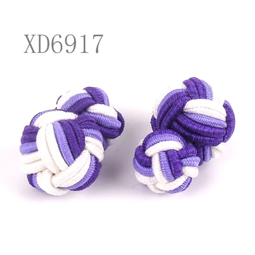 XD6917 Запонки с узлом для мужчин и женщин, классические рубашки, запонки для свадебной вечеринки - Окраска металла: XD6917
