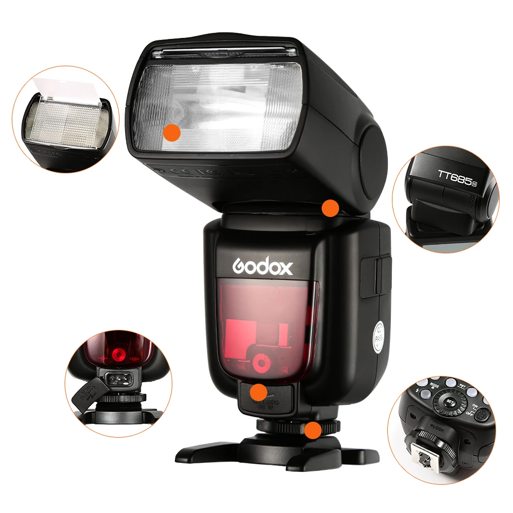 [Наличии в ЕС] Godox TT685N ttl 2 4 GHz GN60 высокоскоростной синхронизатор 1/8000s Беспроводная