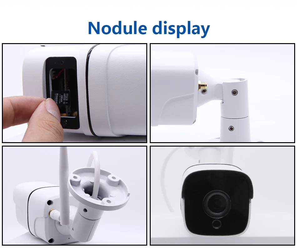 Ip-камера Wi-Fi 1080P 720P ONVIF Беспроводная Проводная P2P CCTV цилиндрическая уличная камера с разъемом для карты памяти SD Max 64G