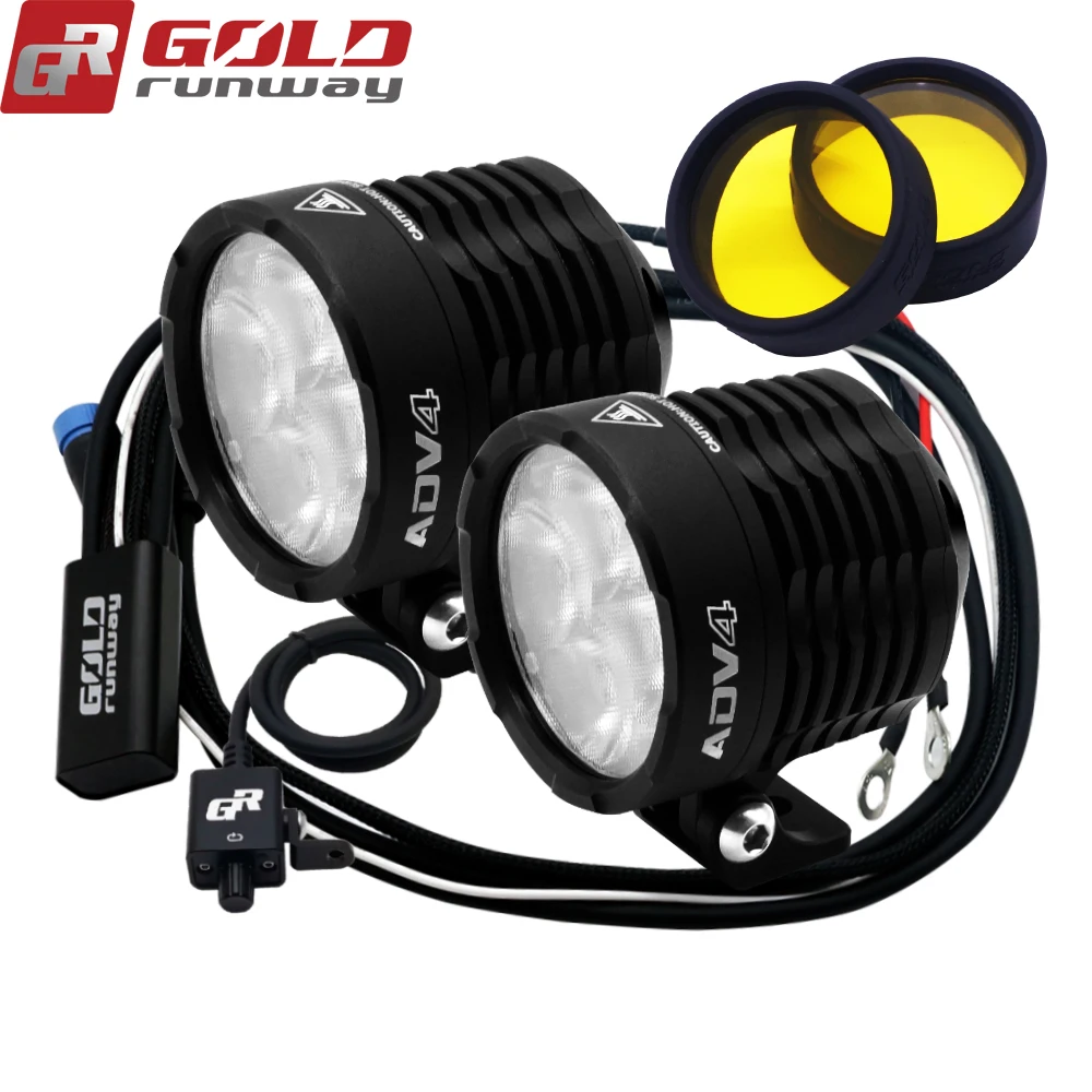 Золотой Подиум ADV4 мотоциклетные фары XPL V5 32W 3600LM 6000K светодиодный прожектор для мотоцикла