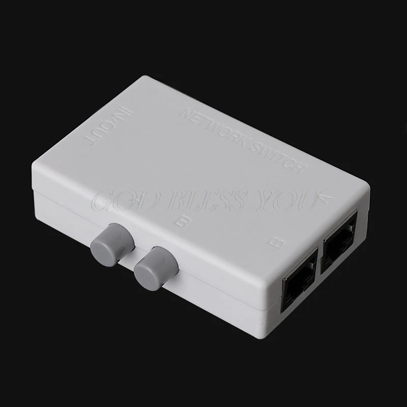 Миниатюрный двухпортовый сетевой коммутатор AB 2 в 1/1 дюйм RJ45 сеть/Ethernet |