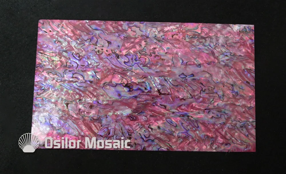 Окрашенный ламинат перламутровой раковины розового цвета для музыкальных