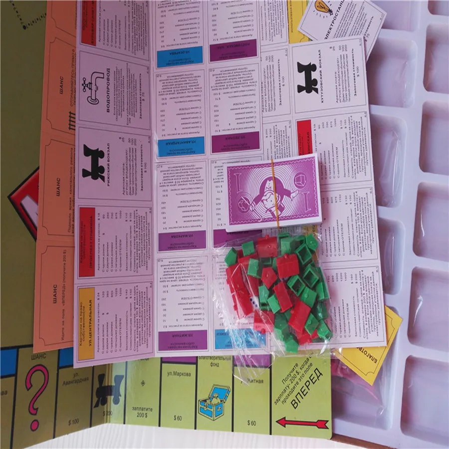 Опт 10 шт./лот забавные русские енотовые игры детские для кроссдинга