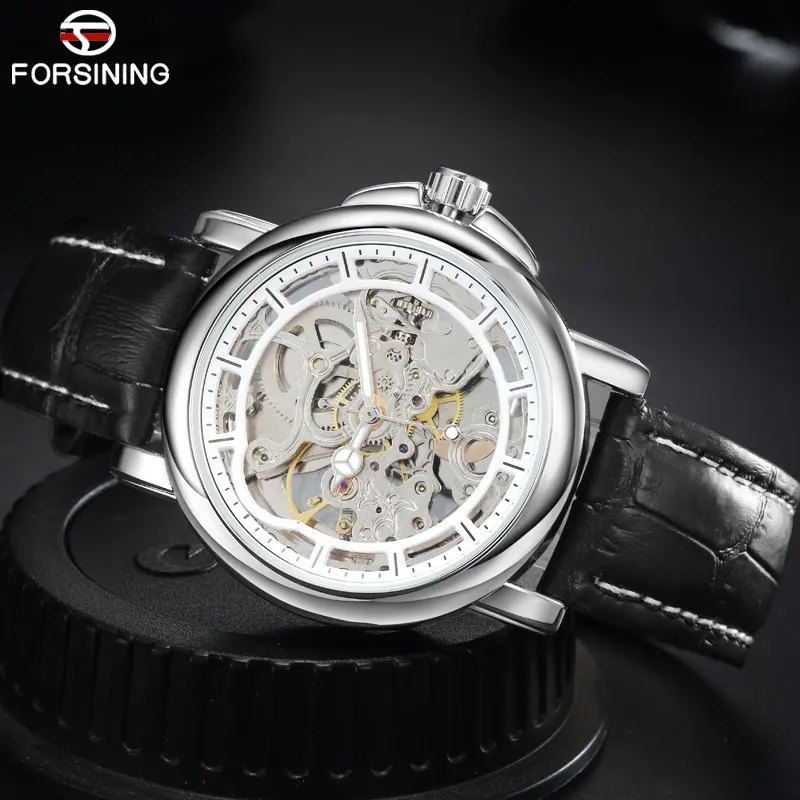 FORSINING Новые Модные Золотые механические часы мужские дизайнерские Роскошные