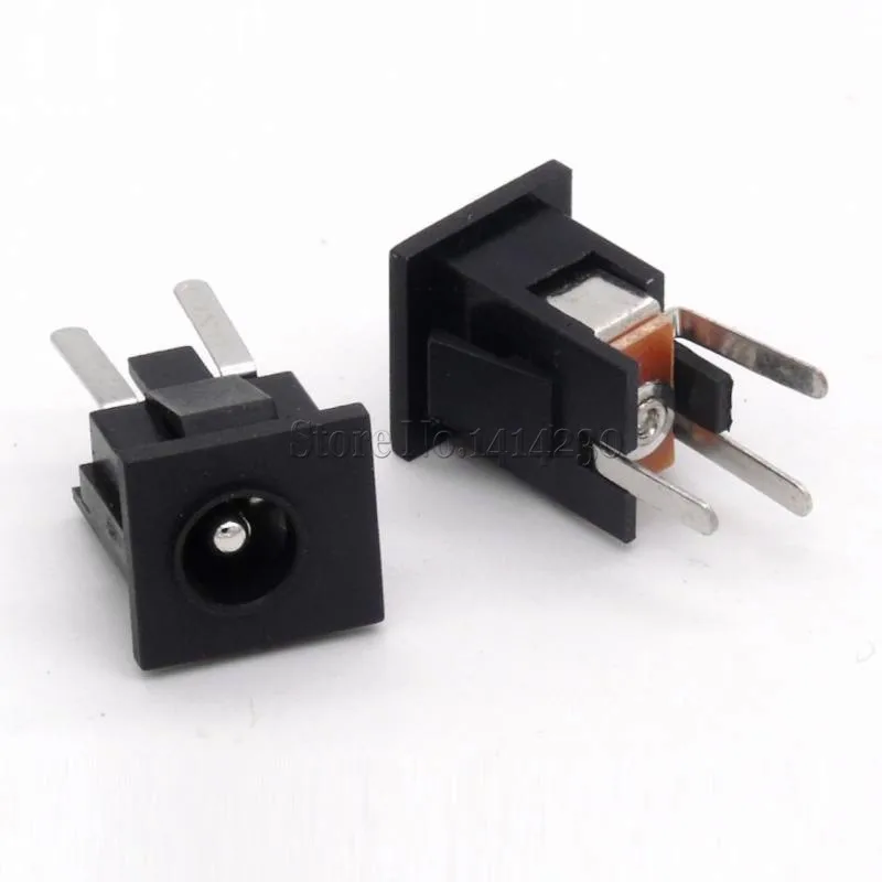 

10PCS DC-068 5.5-2.1 / 5.5 x 2.1mm 5.5*2.5 / 5.5 x 2.5mm DC Power Socket Square Panel Installation Charging Socket