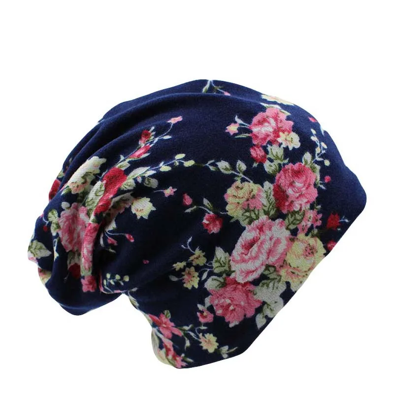 flower Miaoxi привлекательная цена, модный комплект одежды из 2 б/у Для женщин цветок шапки и шарфа вязаные осенние шапочки 4 цвета Повседневное шапочки Skullies однотонная шапка - Цвет: flower