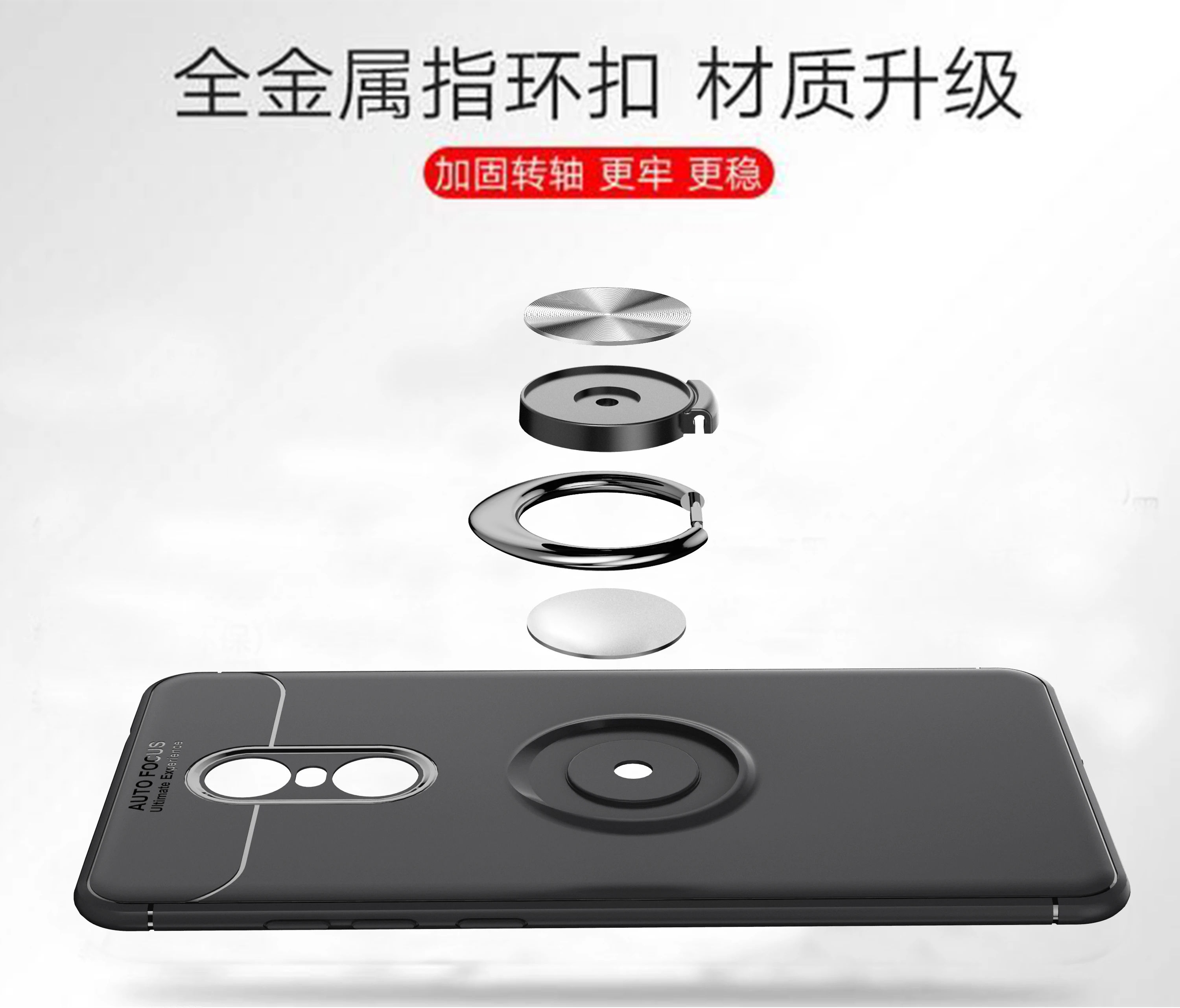 Силиконовый чехол для Xiaomi Redmi 4X4 X Red mi 4X, автомобильный магнитный держатель, чехол для телефона Xio mi Red mi X4 Red mi 4X, кольцевой чехол для телефона