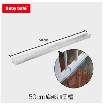 50cm groove Белый цвет металлические железные ворота Детские Безопасные ворота pet изоляционный забор 75-82 см Ширина - Цвет: 50cm groove