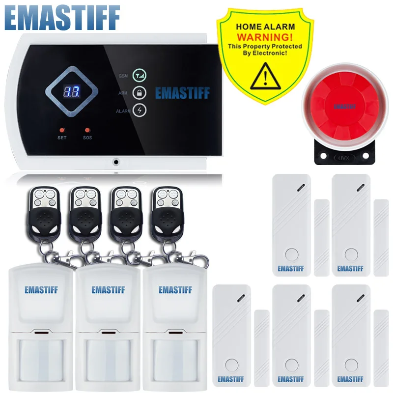 Bundle N G10A светодиодный дисплей Pet Immune PIR сенсор Поддержка Android APP 99+ 2 зоны Беспроводная GSM домашняя система охранной сигнализации - Цвет: Bundle N