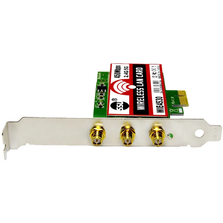 Беспроводная сеть Wi Fi 450 Мбит/с LAN PCI Express адаптер 802.11B/G/N 3 антенны|wireless wifi|wireless wifi