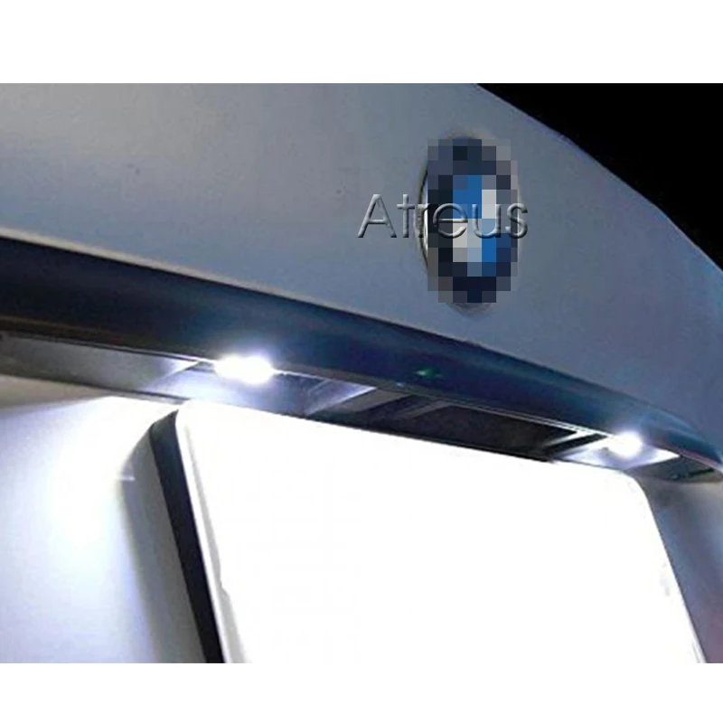 EALEN 1 пара Автомобильный светодиодный Подсветка регистрационного номера для BMW E46