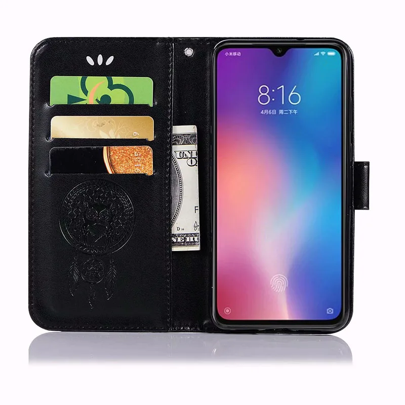 Для Xiaomi mi 9 чехол Чехол кошелек кожаный для телефона кожи на кнопке с подставкой