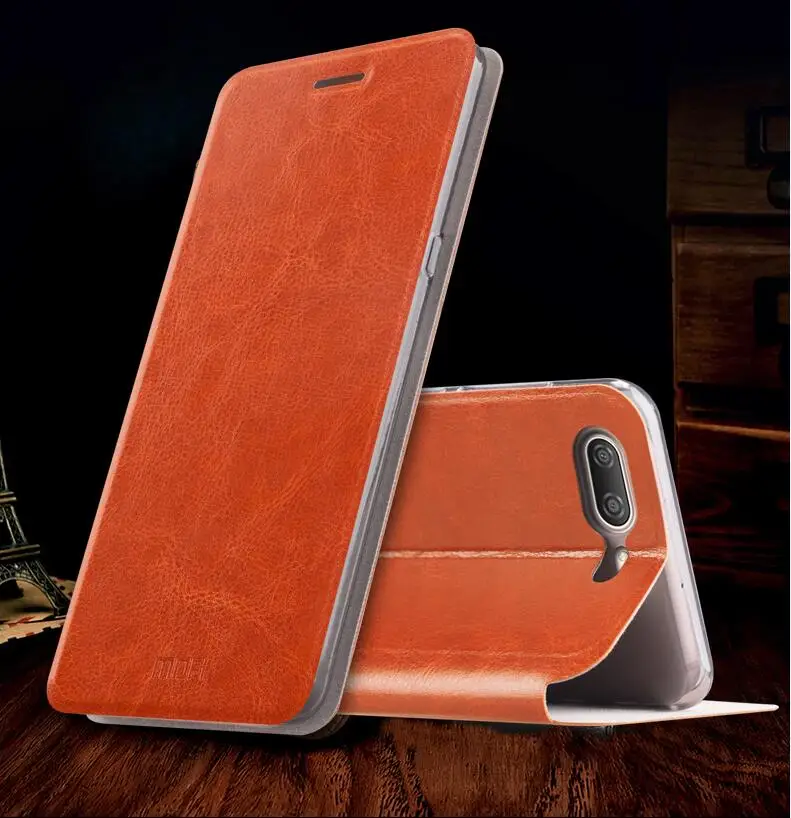 OnePlus 5 Case Original Mofi Steel Plate Inside Book Style Flip Leather Cover For One plus | Мобильные телефоны и