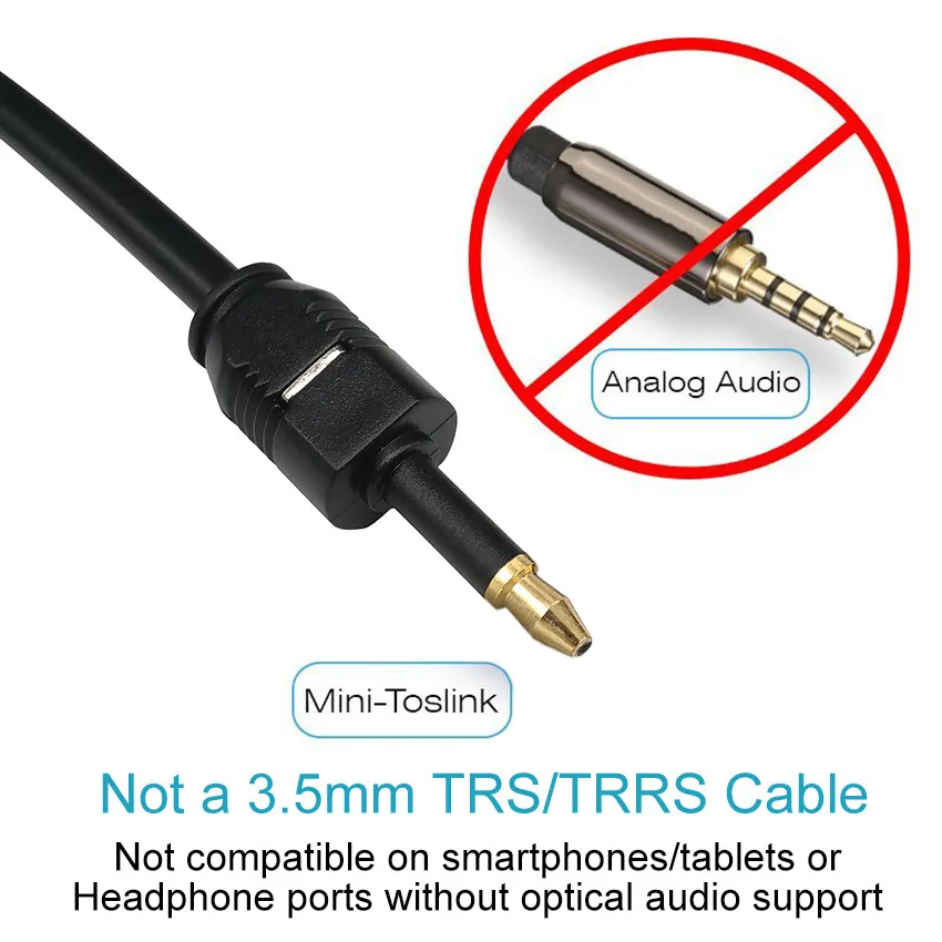 EMK цифровой Toslink к Мини кабель 3 5 оптический SPDIF аудио для Macbook мини диск 1 м 2