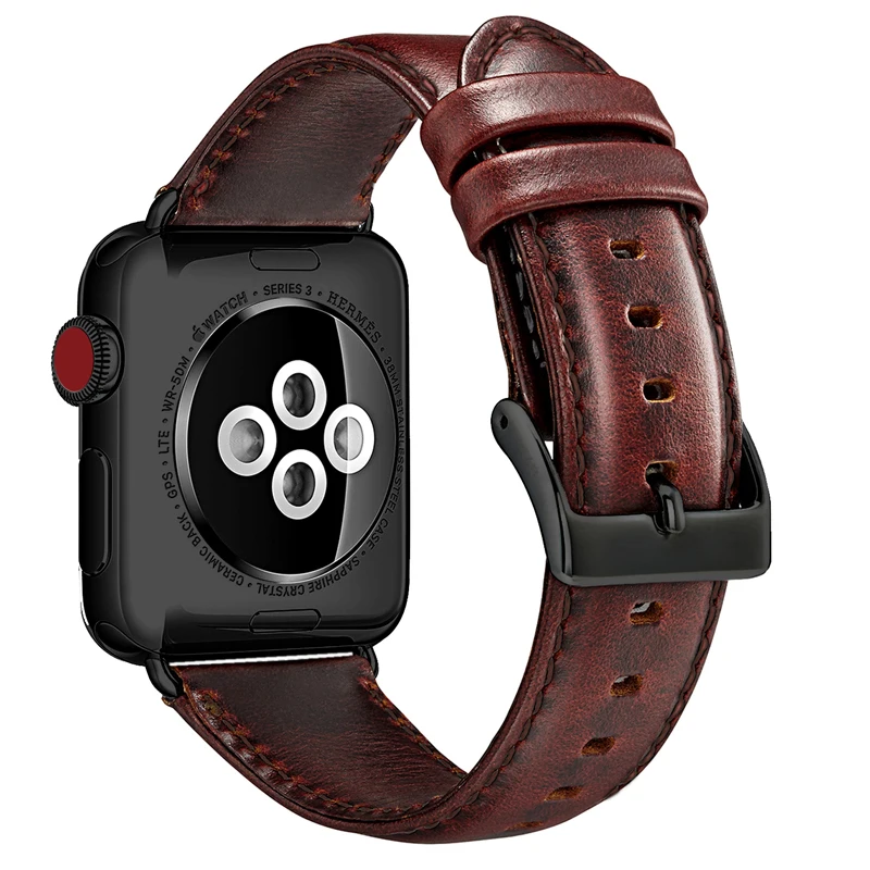 Кожаный браслет для Apple Watch 42 мм 38 мм 44 мм 40 мм серия 4 3 2/Viotoo ремешок для iWatch ремешок для часов