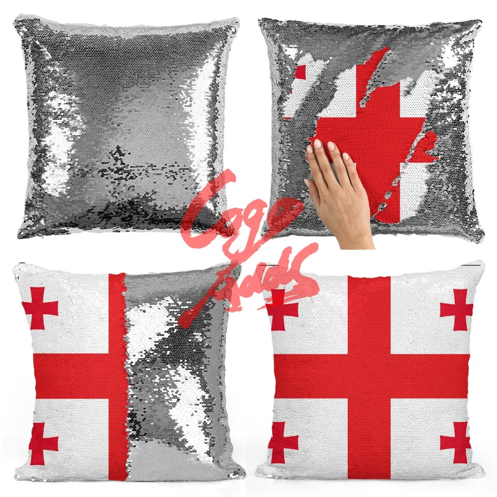 

Georgia reversible mermaid sequin decorative throw pillows pillow case cover dropshipping