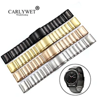 carlywet 20 22 26mm 316l stainless steel easy quick install replacement watch bands bracelets straps for garmin fenix 355x5s