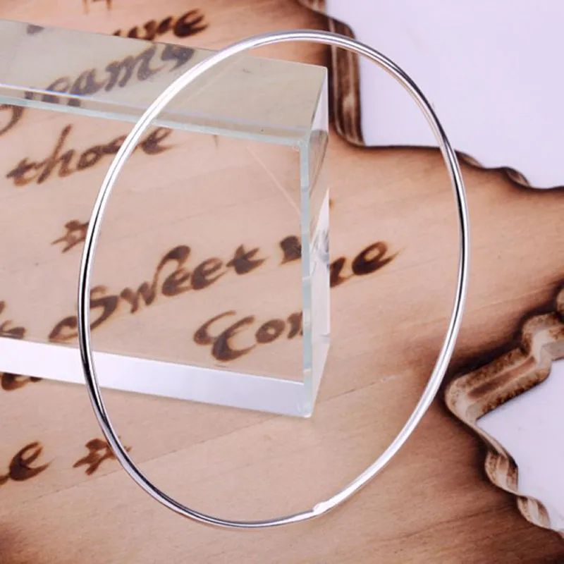 Серебряное ювелирное изделие 925 пробы посеребренный браслет с одним кольцом/RXJUHVQE