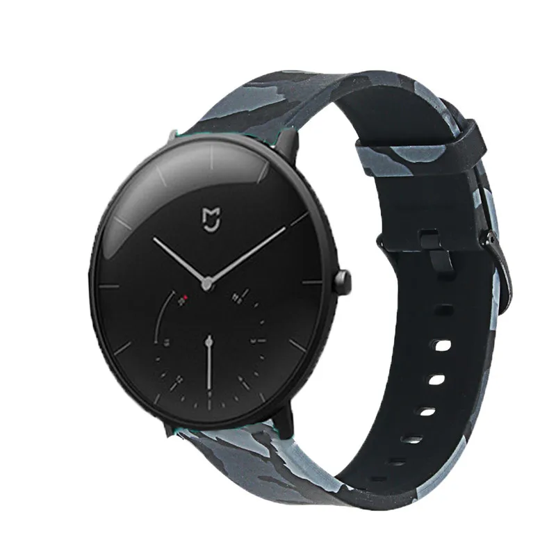 Camouflage gray Новое поступление браслет для Xiaomi Mijia кварцевые часы ремешок часы с силиконовым ремешком наручные для Xiaomi Mijia кварцевые часы ремень - Цвет: Camouflage gray