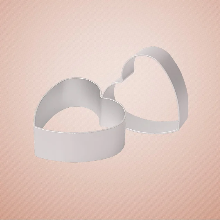 BAKEST 10 шт./лот маленький размер алюминиевый сплав форма для печенья в форме сердца