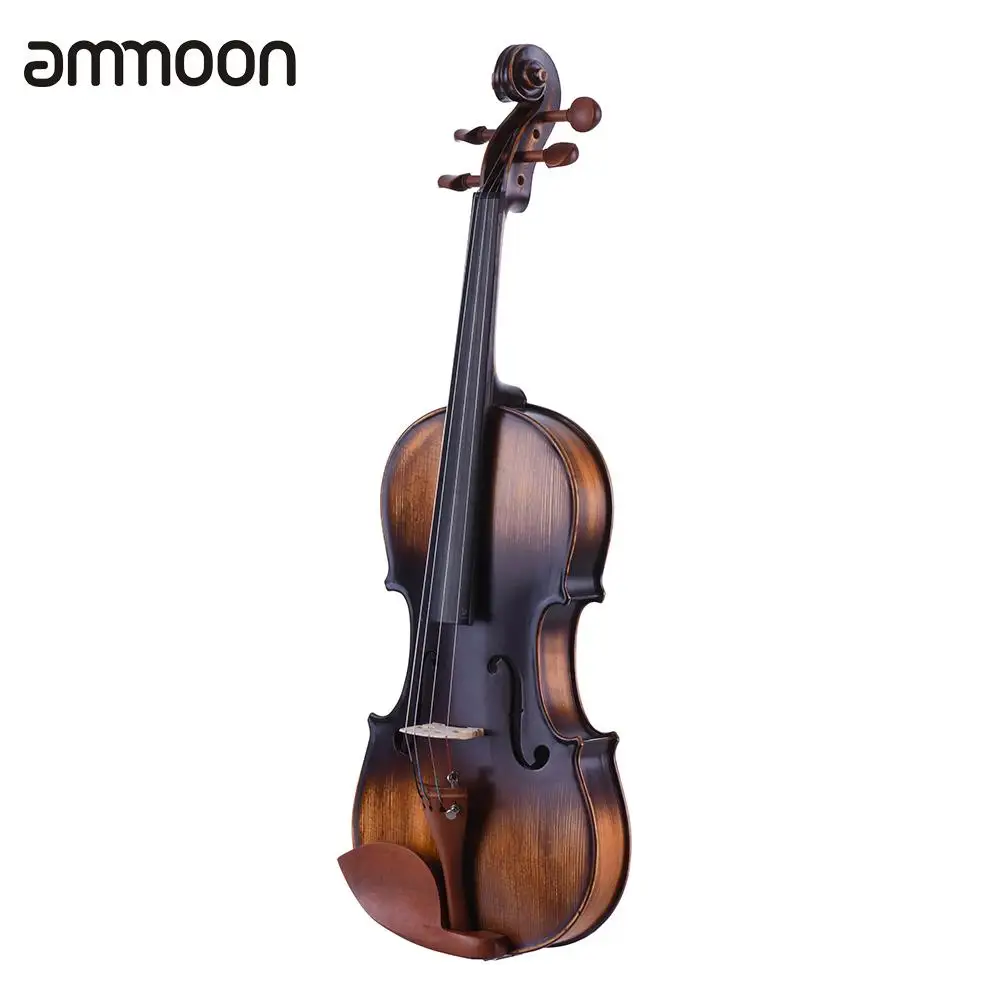 Полноразмерная скрипка ammoon 3/4 4/4 фигурка из матовой и античной ели деревянные