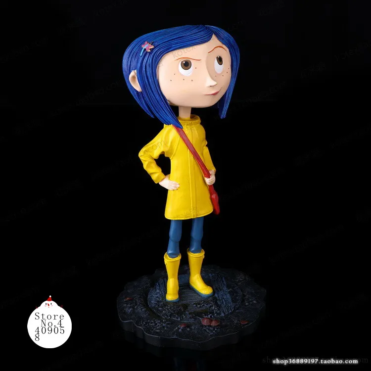 NECA детские игрушки Коралина и секретная дверь куклы S Рисунок 7 дюймов качающаяся голова Каролин для девочек подарок на день рождения