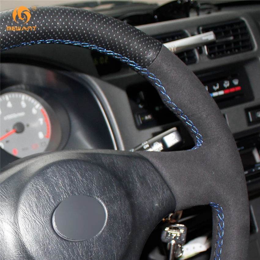 Чехол на руль MEWANT для Toyota RAV4 черный чехол из натуральной кожи 1998 2003 Celica 2005 Corolla (US)