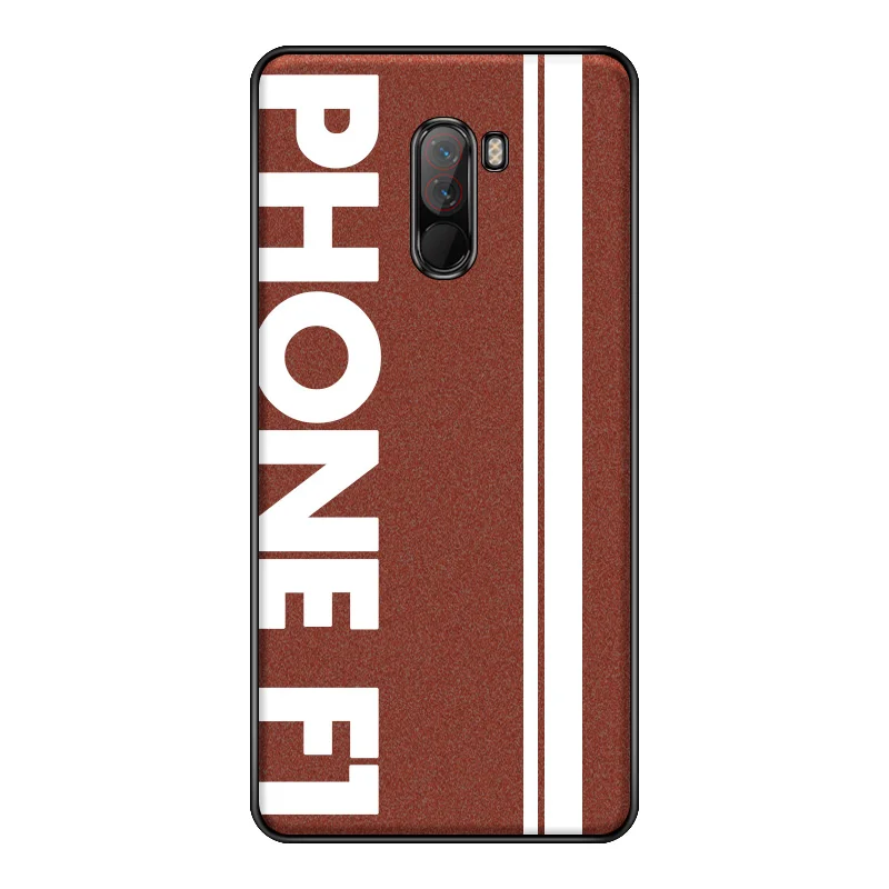 Для Xiaomi Pocophone F1 чехол спортивный уличный кожаный мягкий защитный чехол для Pocofone F1 чехол для POCO F1 чехол capa - Цвет: Коричневый