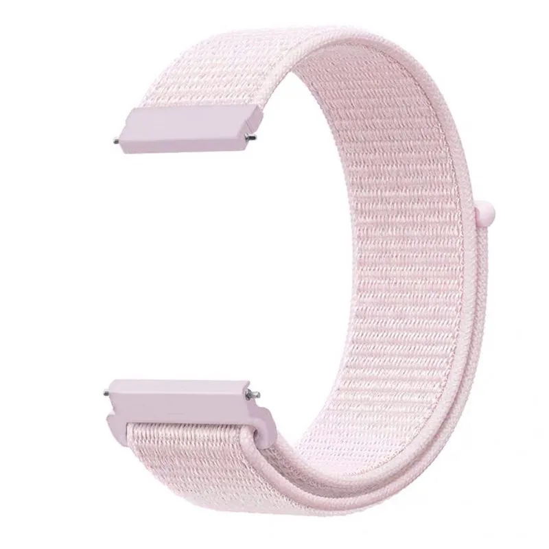 Midnight Blue 2 22 мм 20 мм нейлоновый ремешок для Xiaomi Huami Amazfit Bip pace, ремешок на запястье, нейлоновый ремешок на липучке, Смарт-часы, браслет, аксессуары - Цвет: Midnight Blue 2