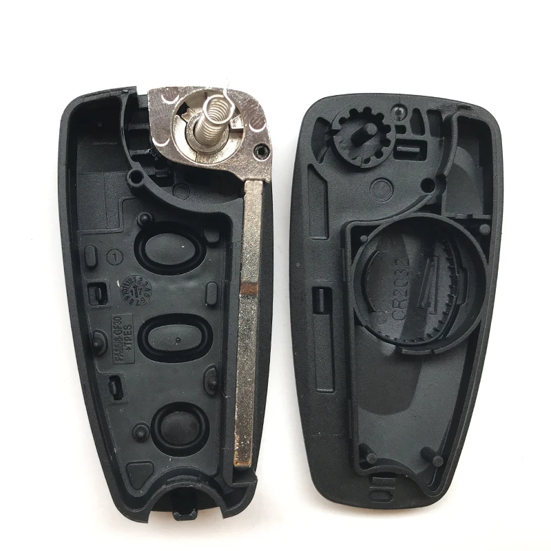 3 кнопки дистанционного ключа оболочки fob для Ford Focus 3 Fiesta подключения mondeo c max Чехол для автомобильного смарт-ключа чехол складной флип ключ корпус