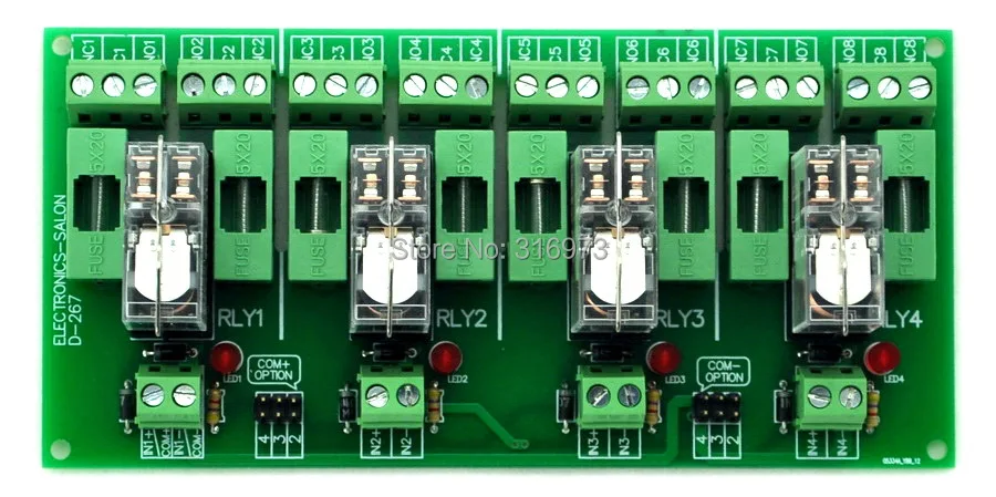 DIN рейка крепление слитный 4 DPDT 5A Мощность реле Интерфейс модуль G2R 2 24 В