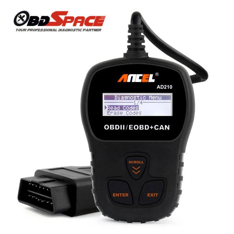 2018 Новый OBD2 Сканнер ancel AD210 Универсальный Автомобильный считыватель кодов