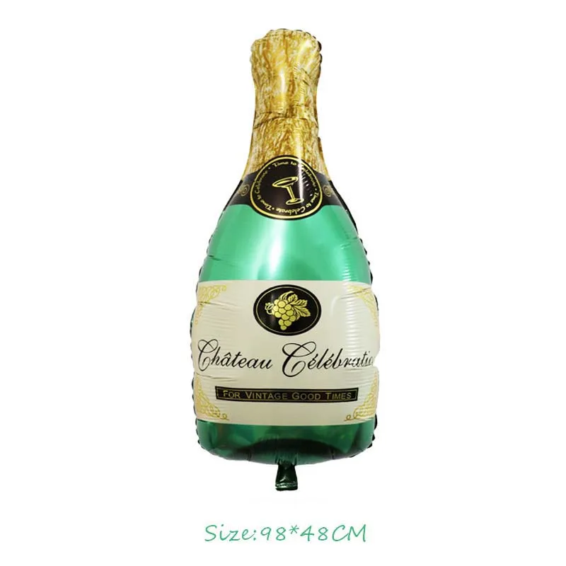 Champagne Большой пивной Кубок воздушные шары Золотой виски бутылки вина форма фольги надувной шар гелий Глобус день рождения курица вечерние украшения для взрослых - Цвет: Champagne