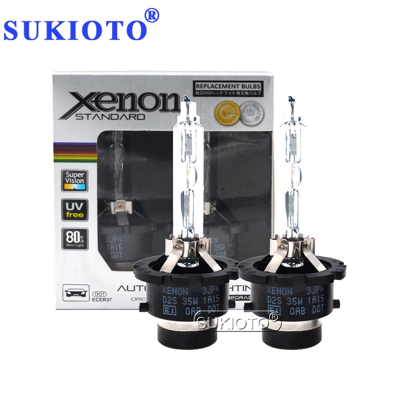 Ксеноновая лампа SUKIOTO Premium 35W Xenon D1S D2S D3S D4S HID 4300K 8000K 6000K D4S|Лампы для автомобильных