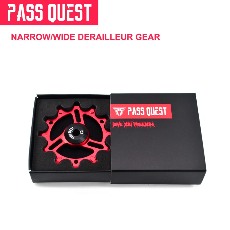 PASS QUEST 12T MTB дорожный велосипед задний направляющее колесо Алюминий Сверхлегкий