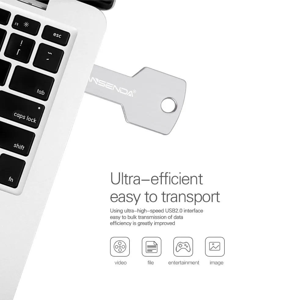 Wansenda 128 ГБ USB флеш-накопитель форма ключа 64 ГБ 32 ГБ флеш-накопитель 16 Гб Usb2.0 металлическая Флешка 8 ГБ 4 ГБ Водонепроницаемая Usb флешка флеш-накопитель