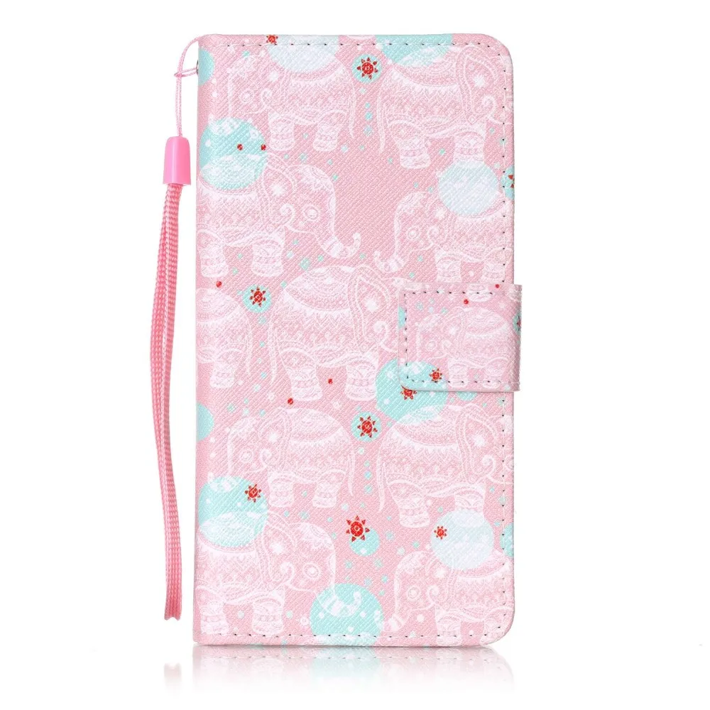 Роскошный кожаный флип чехол с ремешком для Huawei Honor 7 8 4C 5C|case for|honor 4ccute cartoon |