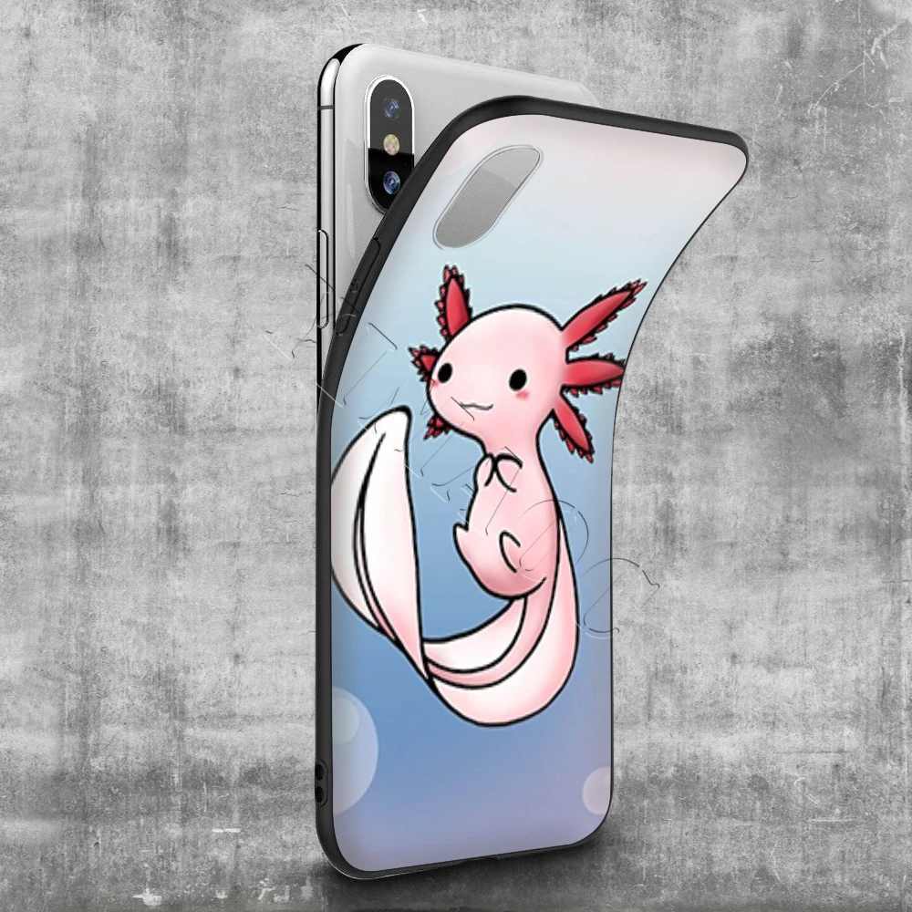 Мягкий чехол YIMAOC с милыми животными Axolotl для Apple iPhone SE 2020 5 5s 6 6s 7 8 Plus XR X Xs 11 12 Pro Max