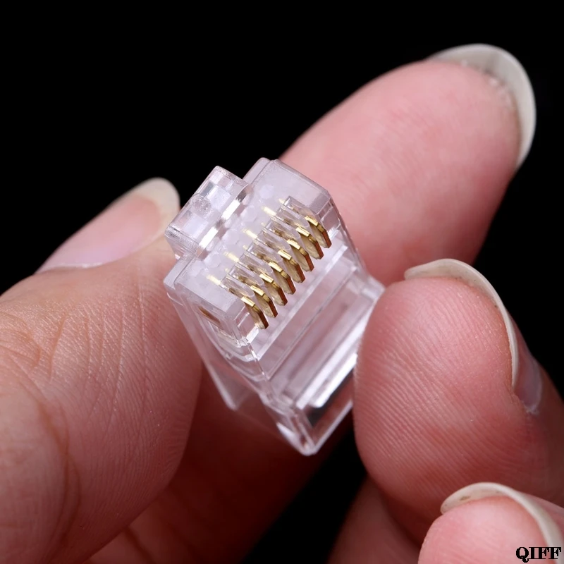 Прямая поставка и оптовая продажа 10 шт. RJ45 8 контактный разъем CAT6 сетевой кабель