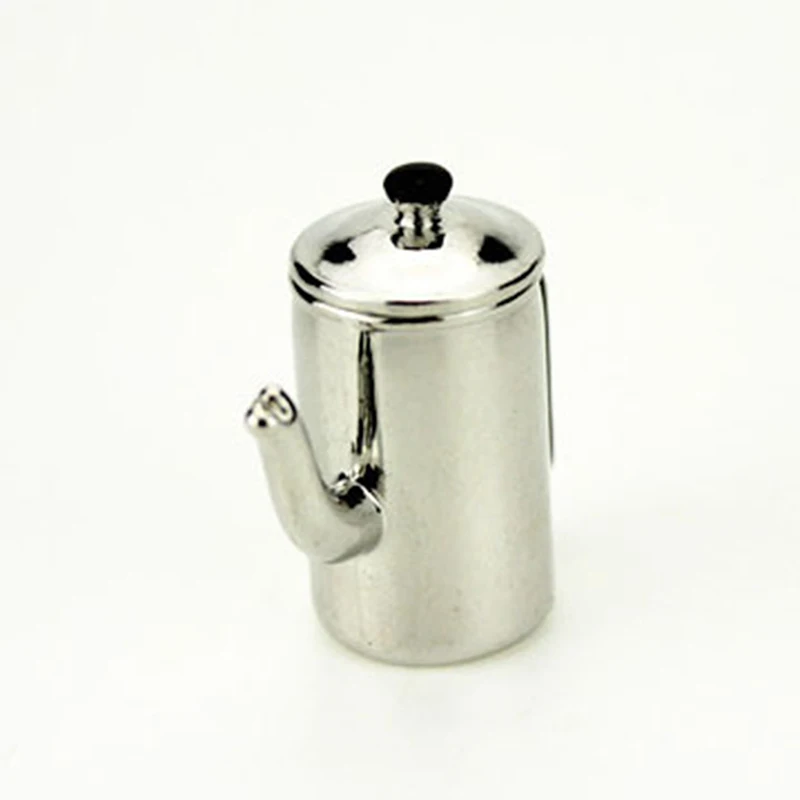 1/12 Dollhouse Miniature Accessories Mini Metal Milk Tea Pot Simulation Kettle Model Toys for Doll House Decoration | Игрушки и хобби